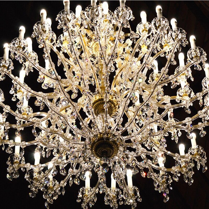 Lighting Large  Luxury Maria Theresa Crystal Chandelier Villa decoration Chandelier Light Lighting (Gold Lamp body Width 160cm H180cm)
