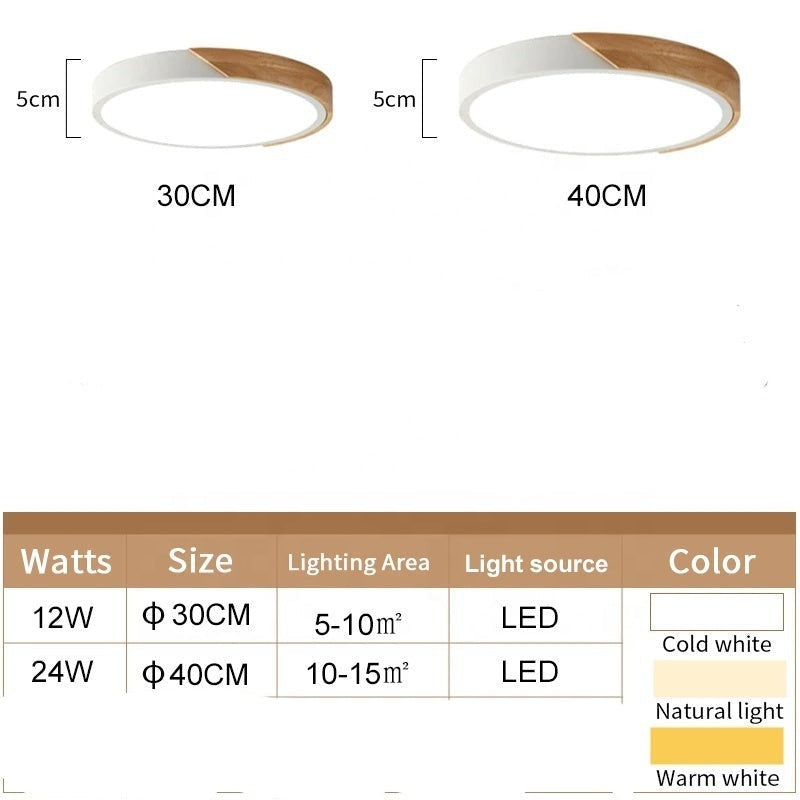 Macaroon Ultra Thin Wood Lamp