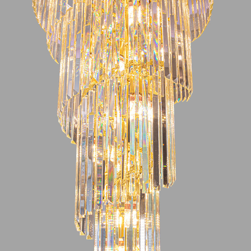 Loft Stair Rotating Long Chandelier