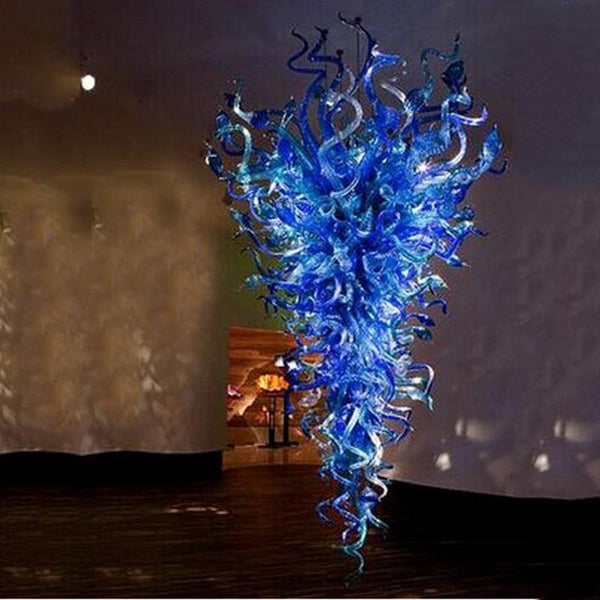 Big Indoor Lighting Murano Glass Chandelier Lustre Led Modern Blown Glass Chandeliers Lamps Home Hotel Loft Decor