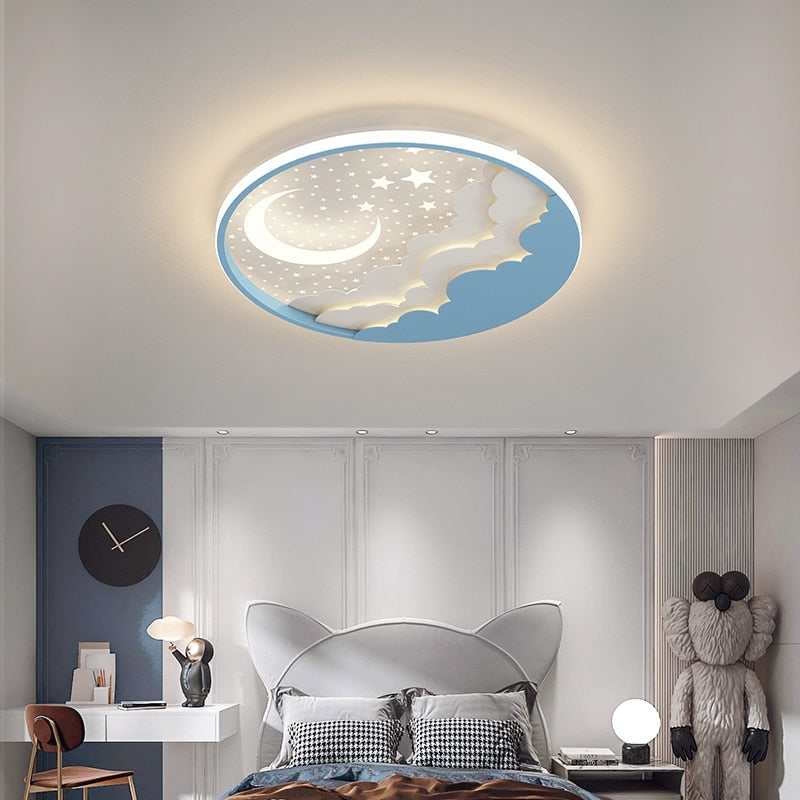 Round Modern Led Ceiling Children Chandelier