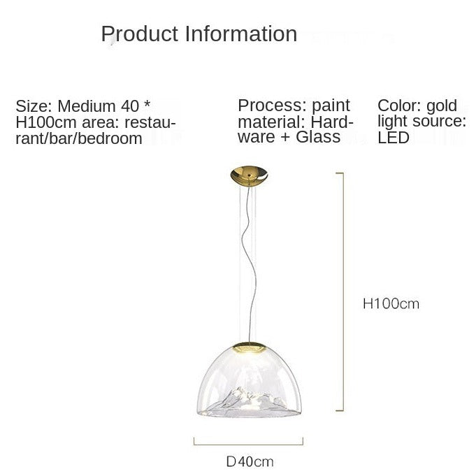 Golden Mountain Pendant Lamp