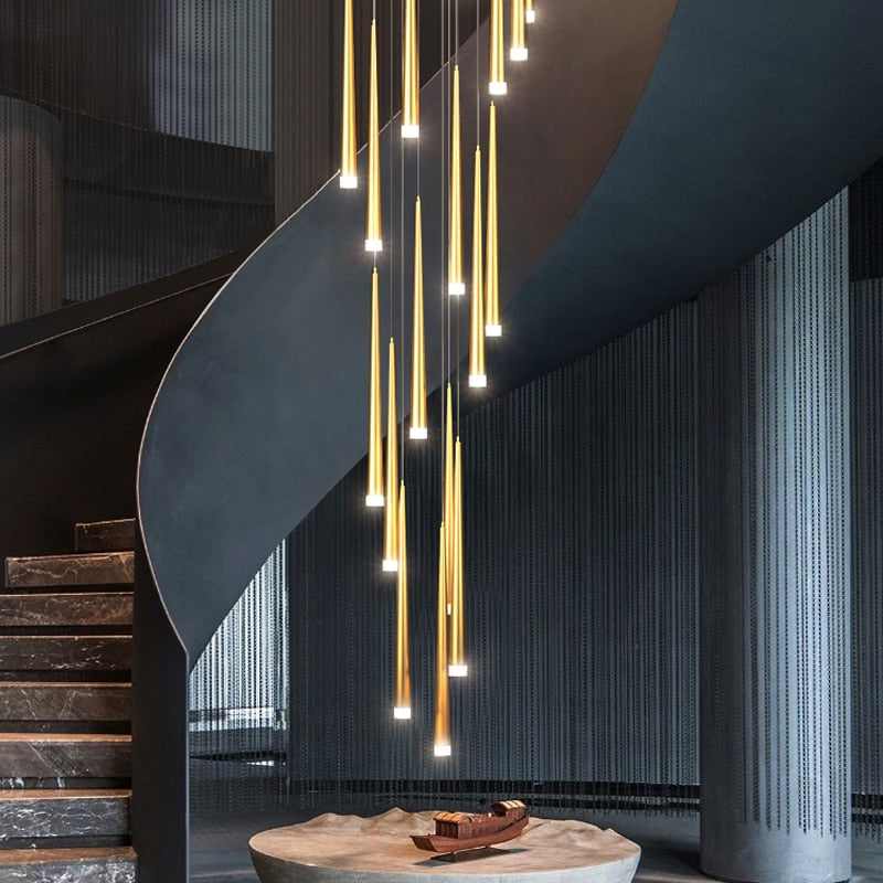 Long Stair Chandelier