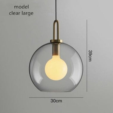 Glass Ball Modern Single Pendant Lights