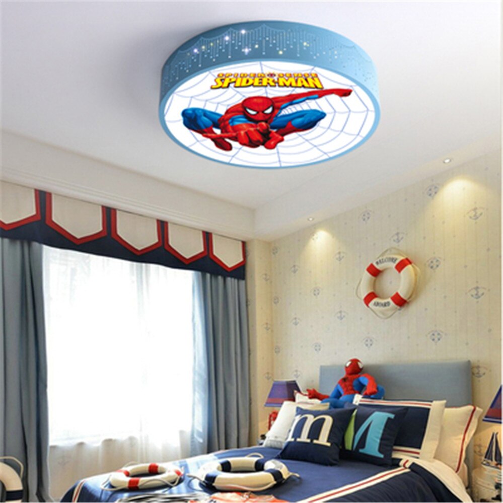 Children Spider Man Hero Led Ceiling Chandelier