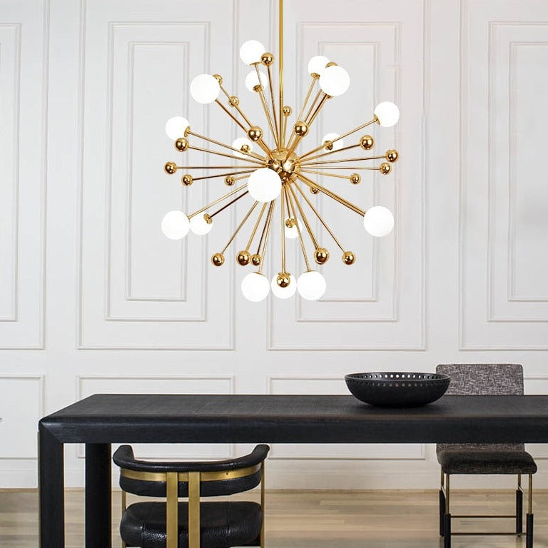 Modern Sputnik Glass Ball Chandelier