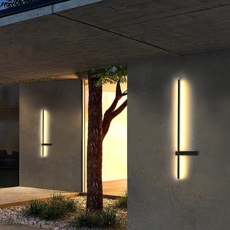 Modern Long Wall Outdoor Light