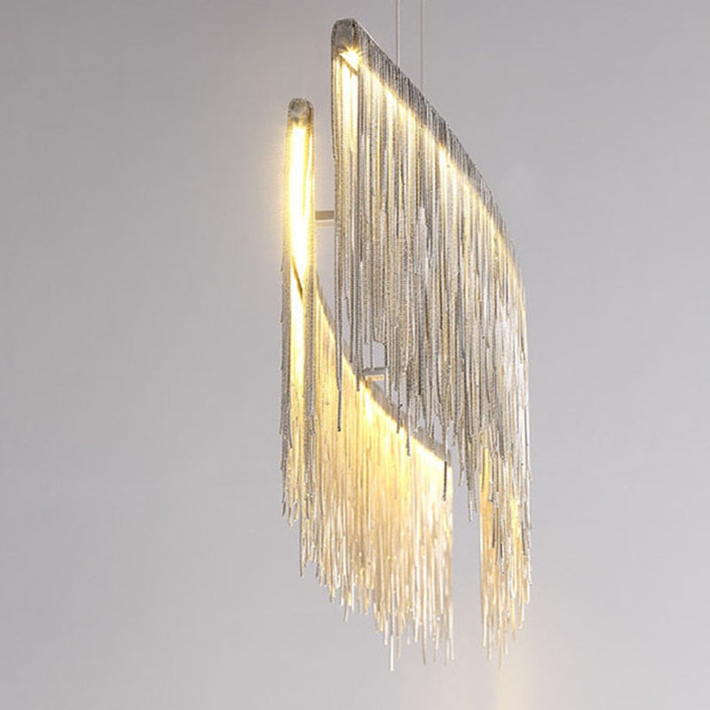 Modern LED Tassel Pendant Chandelier