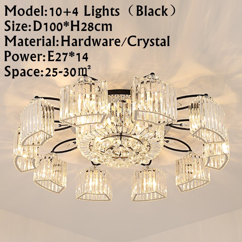 Modern Ceiling Circle Crystal Chandelier