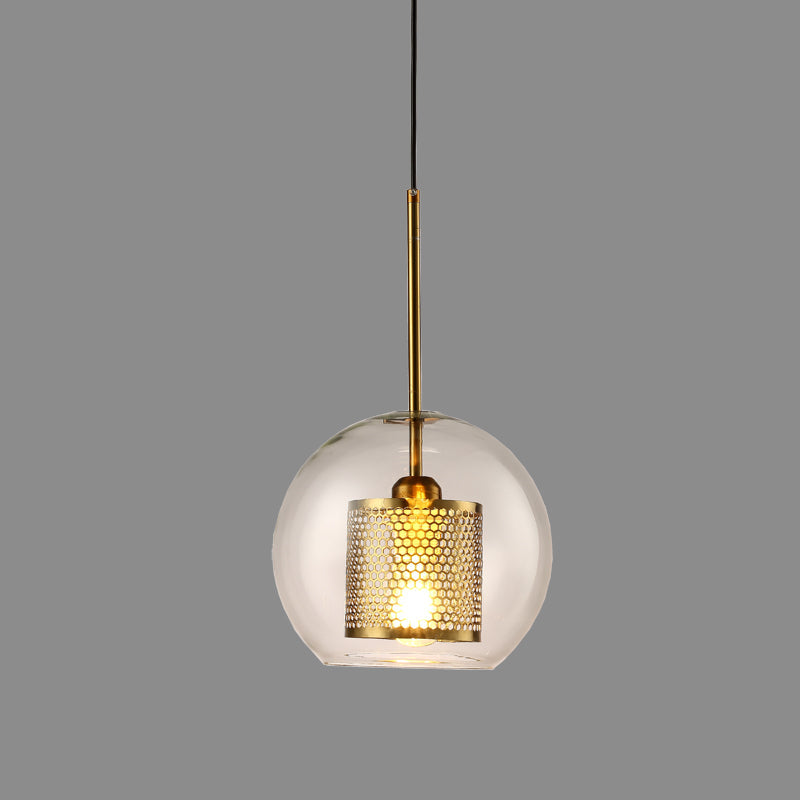 Golden Glass Pendant Chandelier