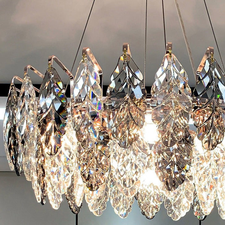 Modern Living Room Gold Deluxe Chandelier