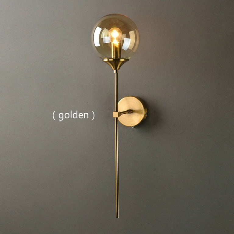 Modern Golden Sconces Round Wall Lamp