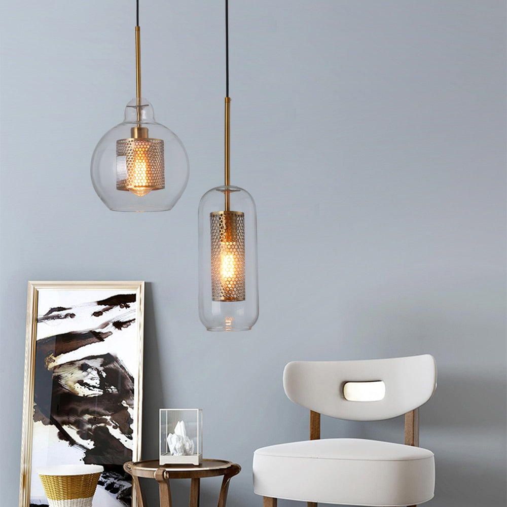 Loft Modern Pendant Light Glass Ball