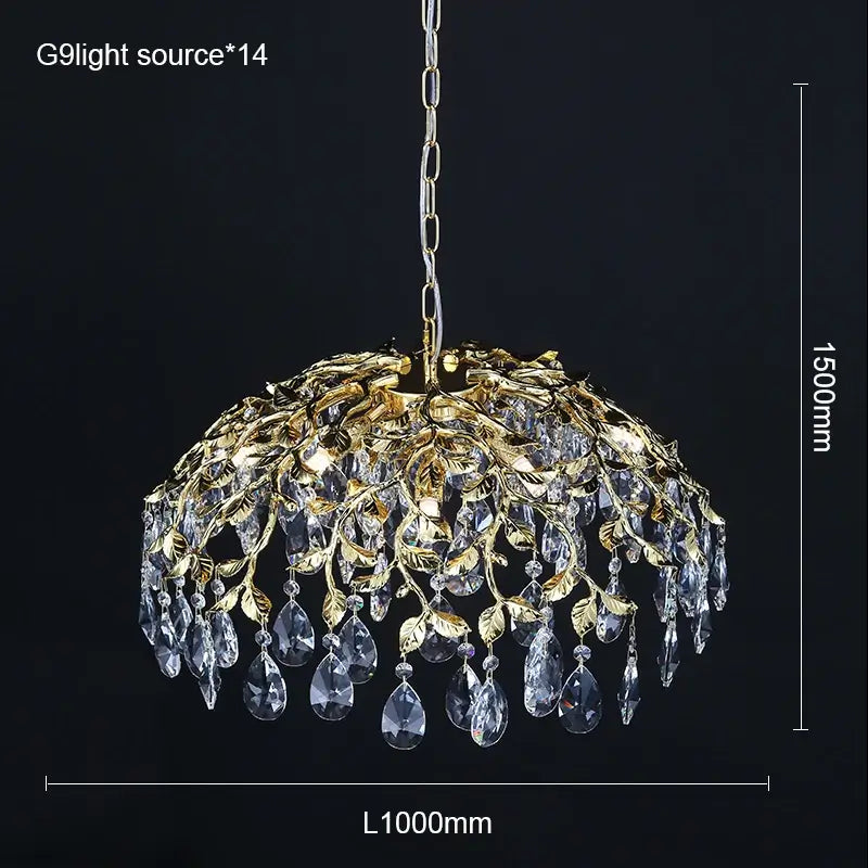 Nordic Indoor Tree Branch Crystal Chandelier