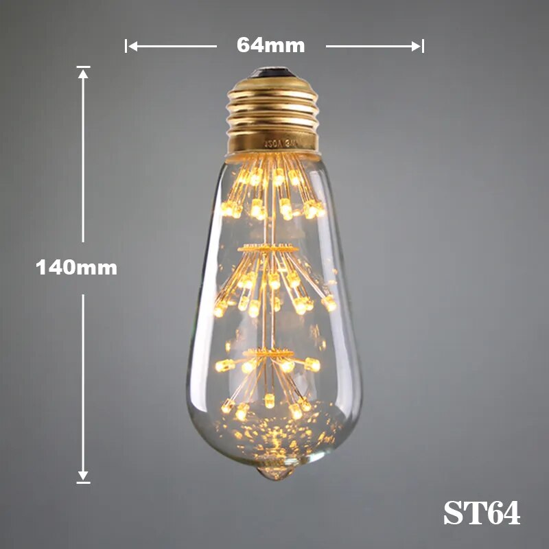 LED Edison Vintage Starry Sky Lamp