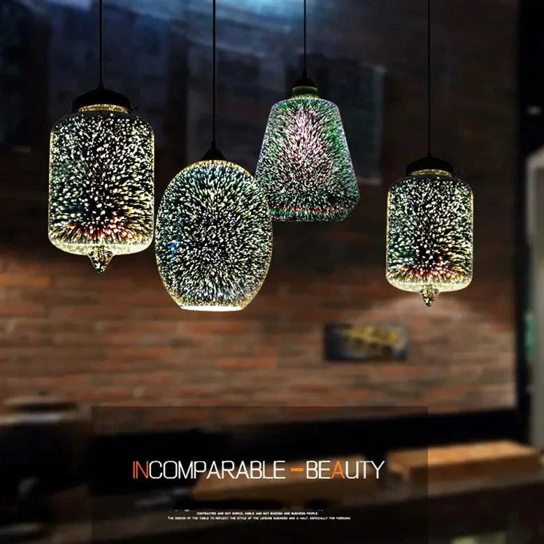 Modern 3D Colorful Pendant Lamp - A