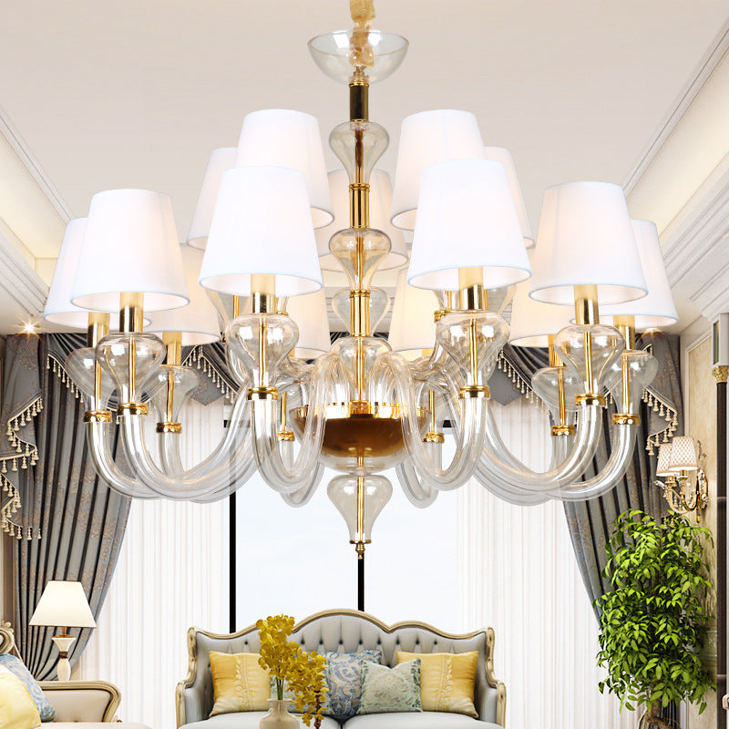 European Classical Design Simple Glass Chandelier