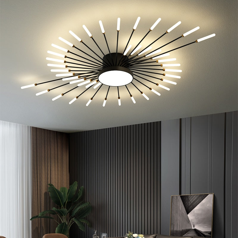 42 Lights Modern Sputnik Ceiling Chandelier