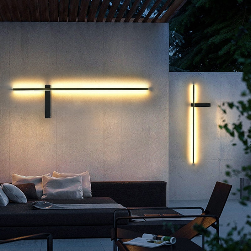 Modern Long Wall Outdoor Light