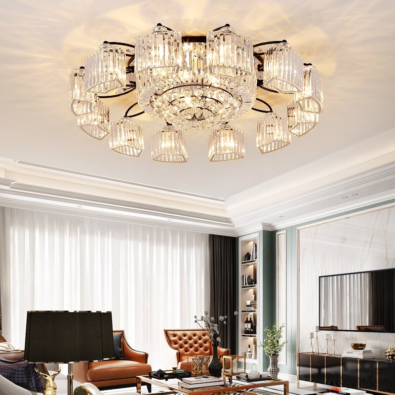 Modern Ceiling Circle Crystal Chandelier