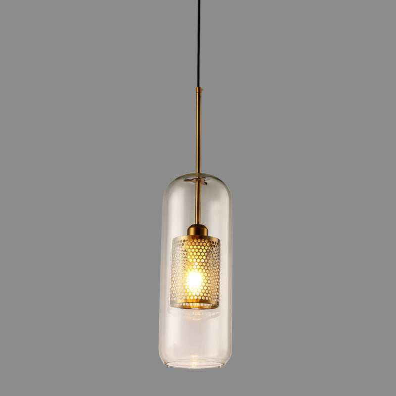 Golden Glass Pendant Chandelier