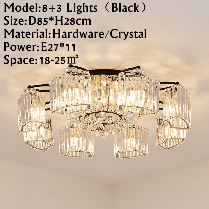 Modern Ceiling Circle Crystal Chandelier