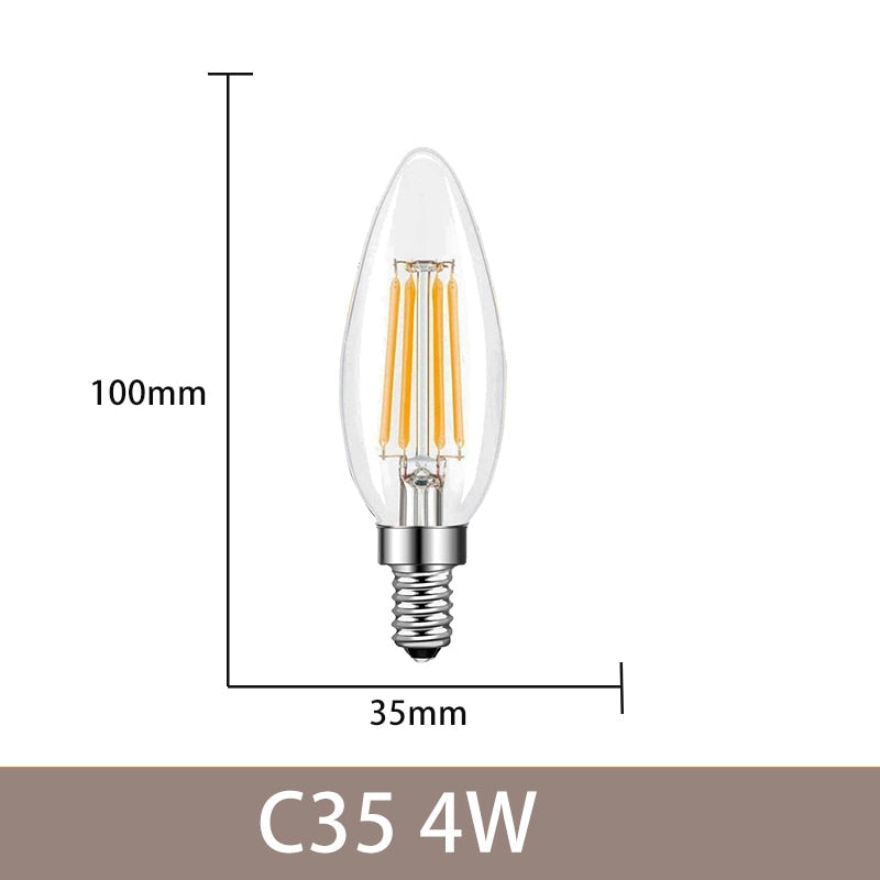 6 Pack Edison Filament Bulbs