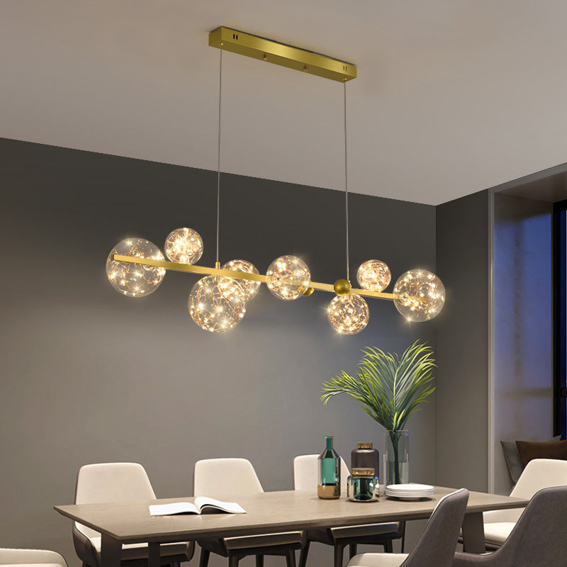 Modern Nordic Glass Ball Led Pendant Chandelier