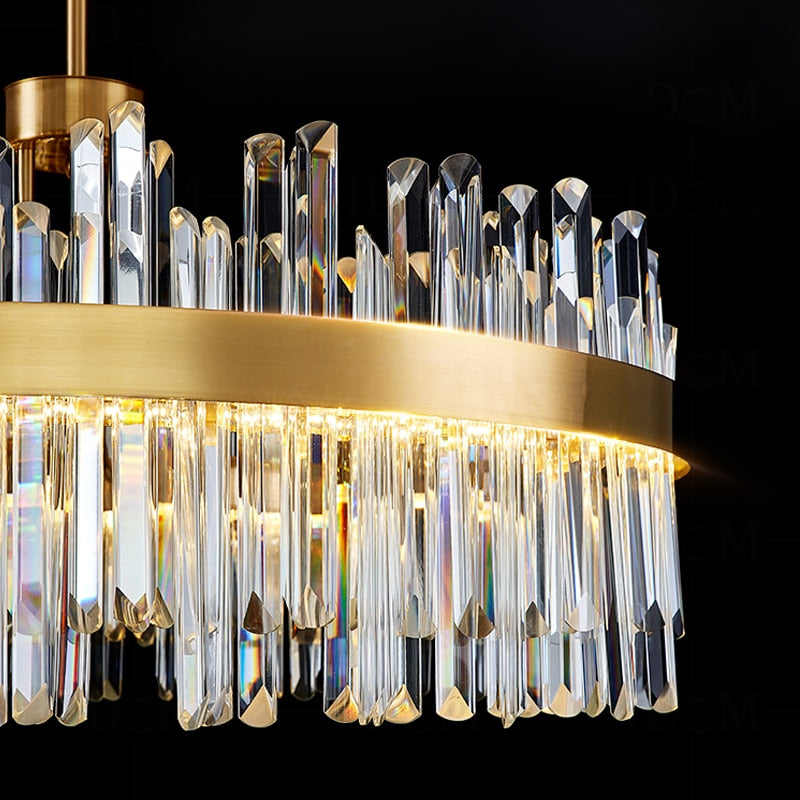 Modern Gold Luxury Crystal Chandelier