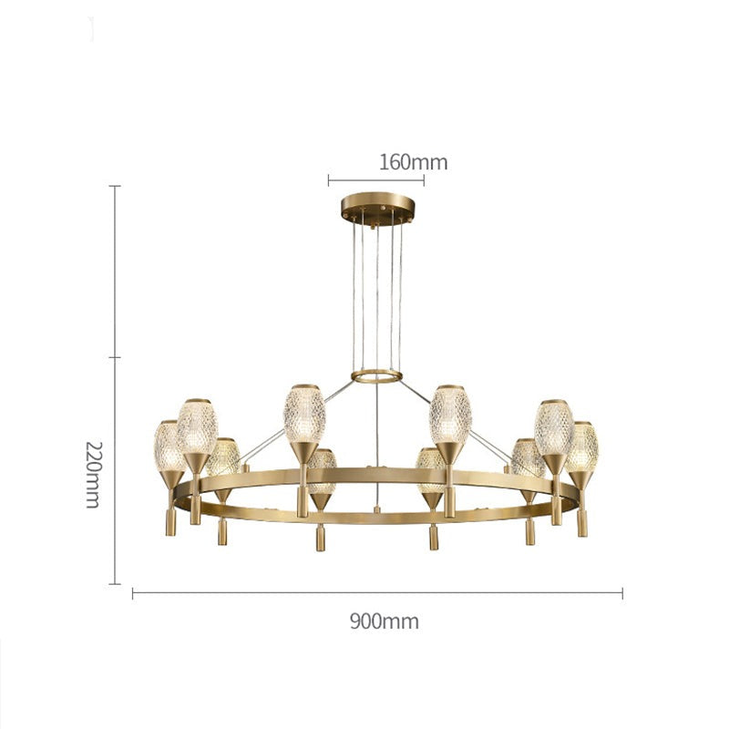 Designer Art Deco Crystal Modern Chandelier