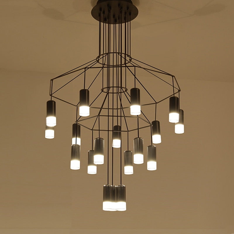 Postmodern Long Chandelier