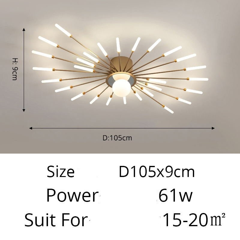 New 42 Lights Modern Sputnik Ceiling Chandelier