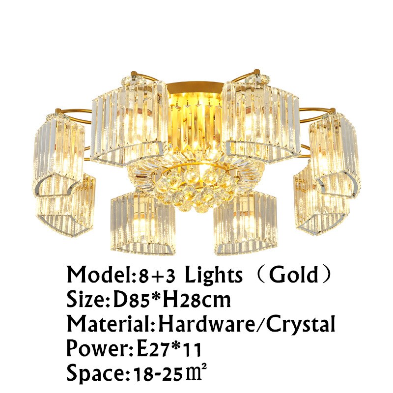 Modern Ceiling Circle Crystal Chandelier