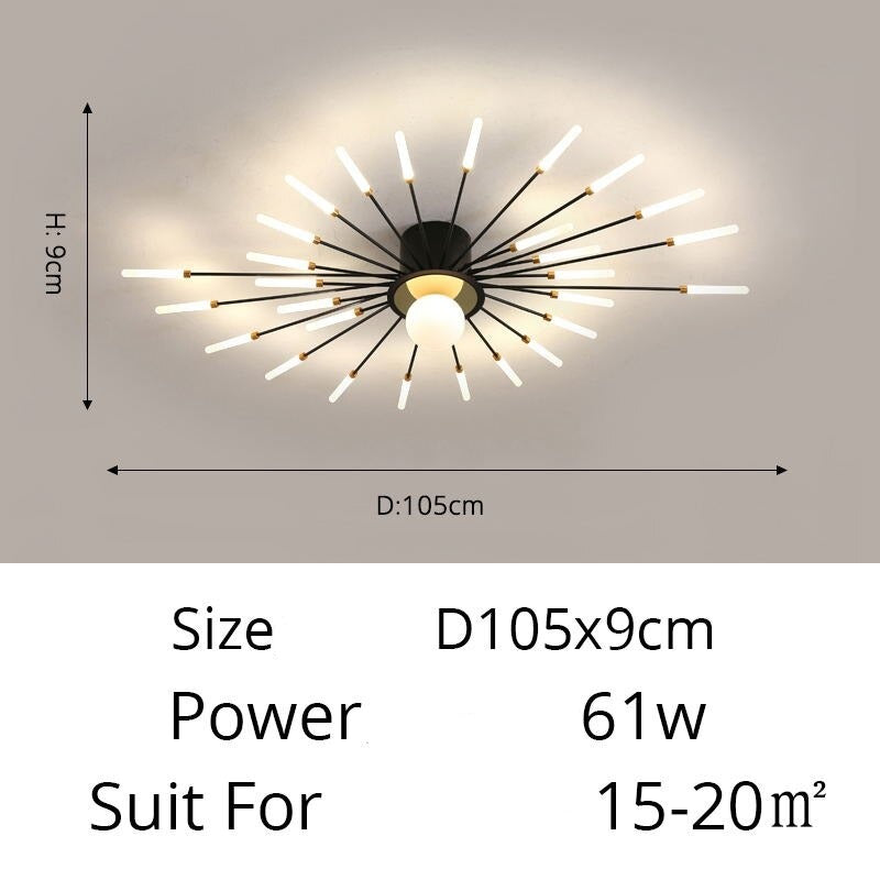 New 42 Lights Modern Sputnik Ceiling Chandelier