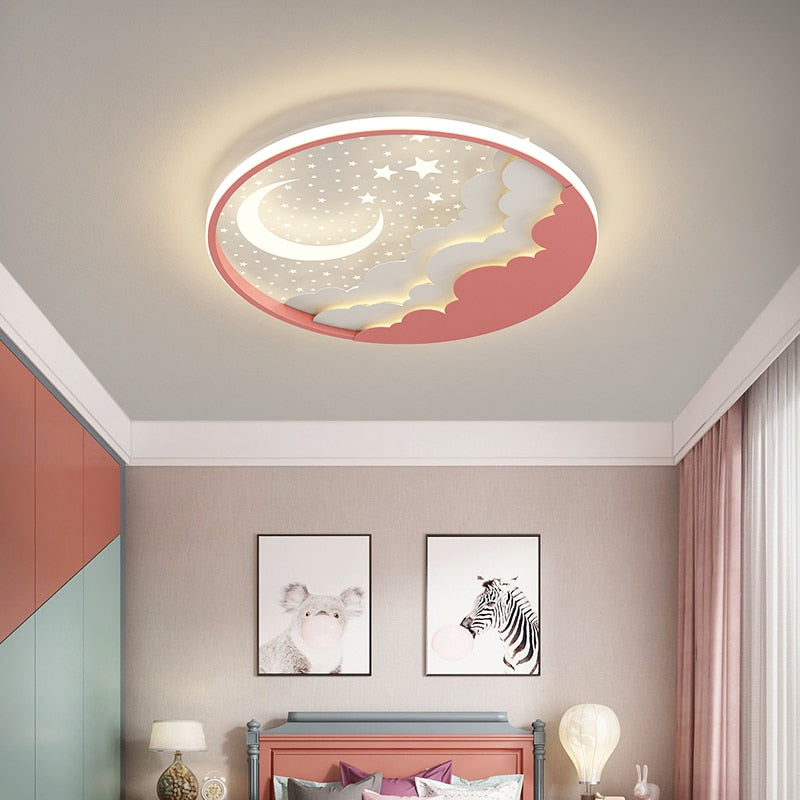 Round Modern Led Ceiling Children Chandelier