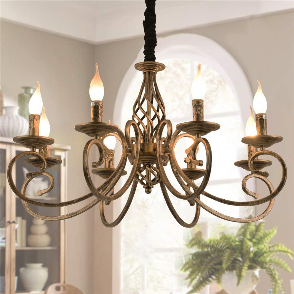 Antique Bronze Hanging Chandelier