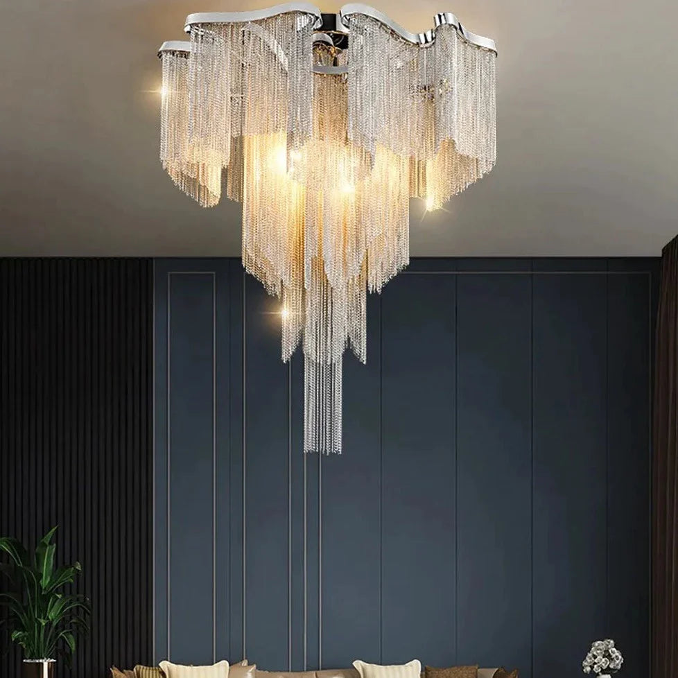 Modern Tassel Ceiling Chandelier