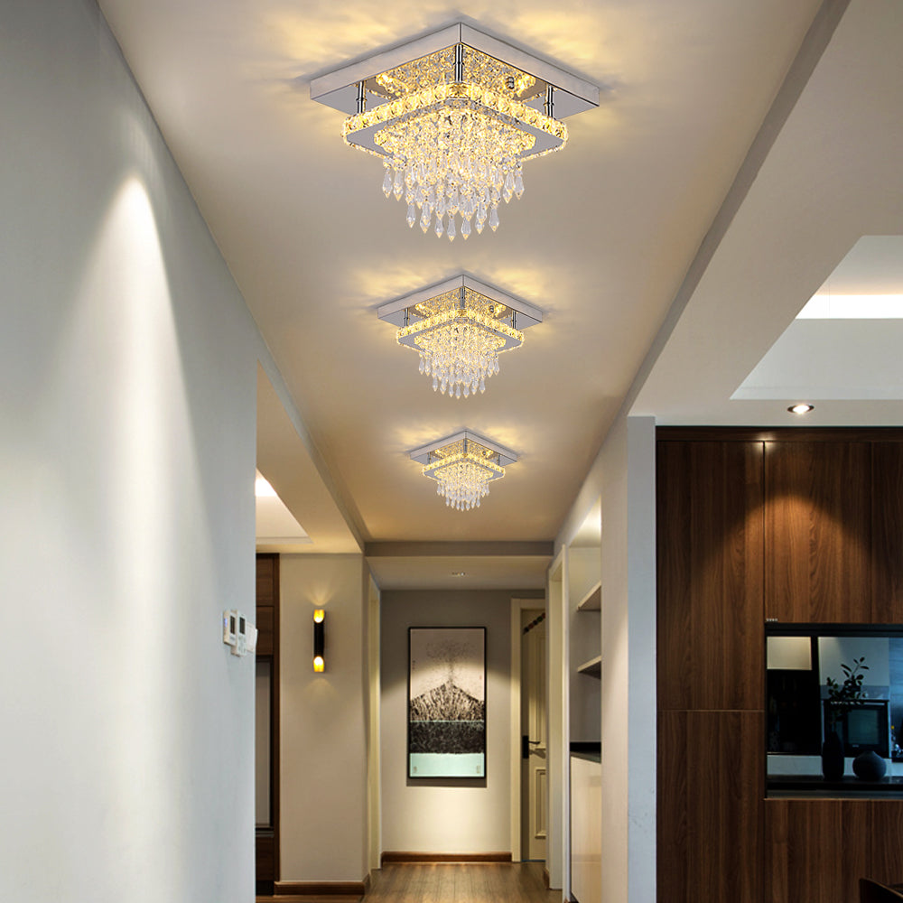 Modern Square Raindrop Ceiling Chandelier