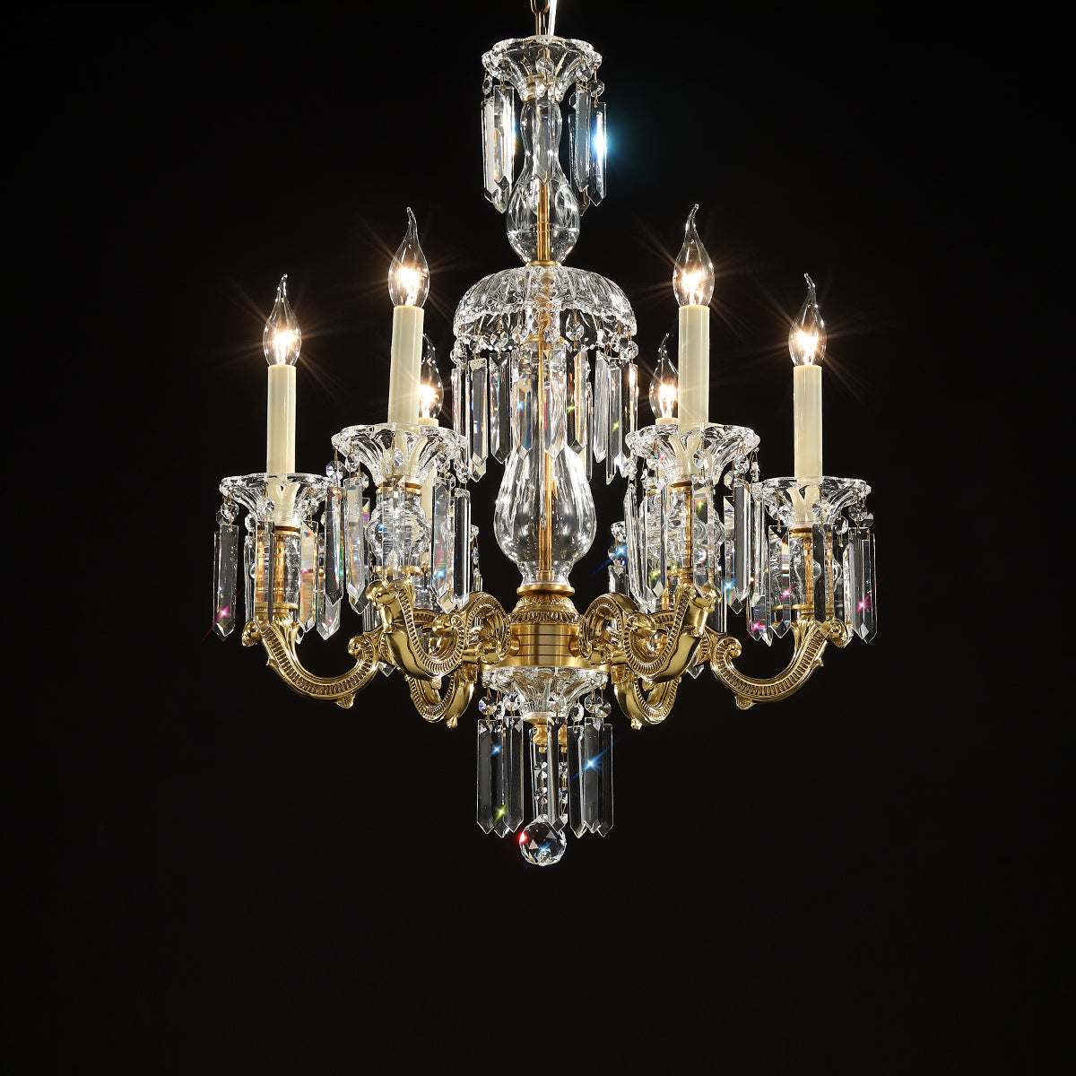 Beautiful vintage design crystal chandelier W 24″