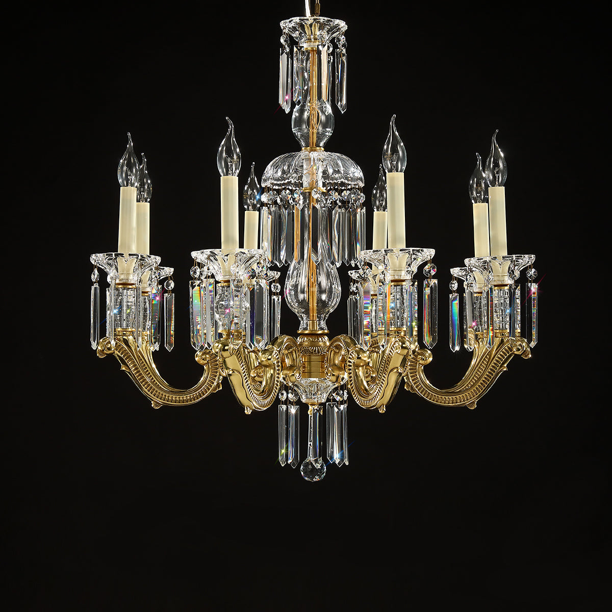 Beautiful vintage design crystal chandelier W 30″