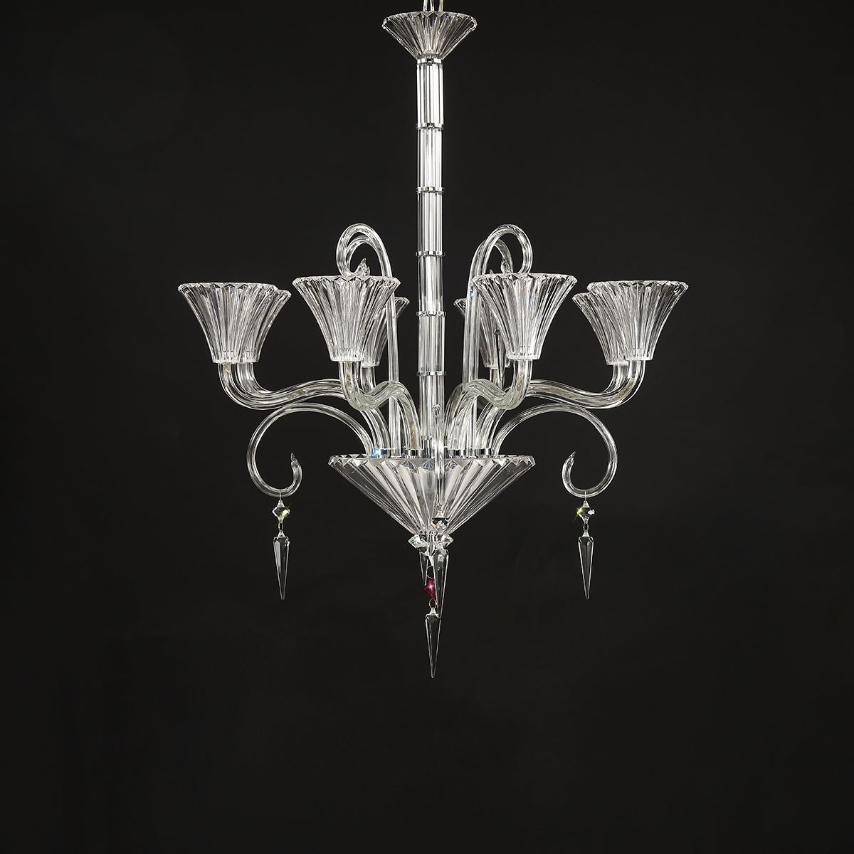 Beautiful vintage design crystal glass chandelier W 31″