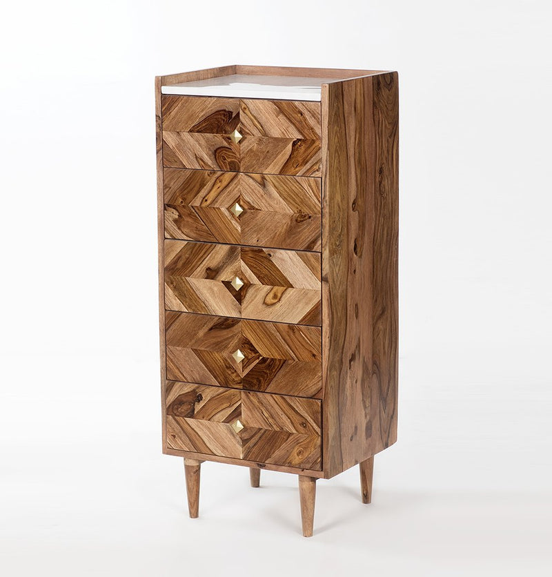Abha - 5-Drawer Tallboy