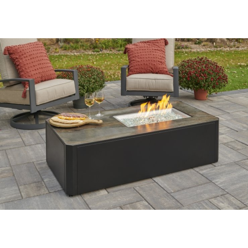The Outdoor Greatroom Company Kinney Rectangular Gas Fire Pit Table (KN-1224)