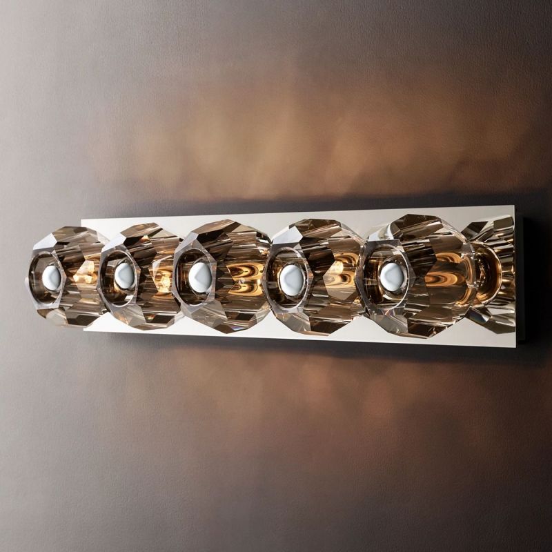 Bille De Crystal Ball  Linear Grand Wall Sconce