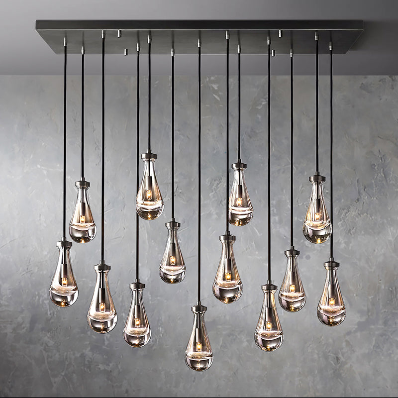 Raindrop De Linear Chandelier 54"