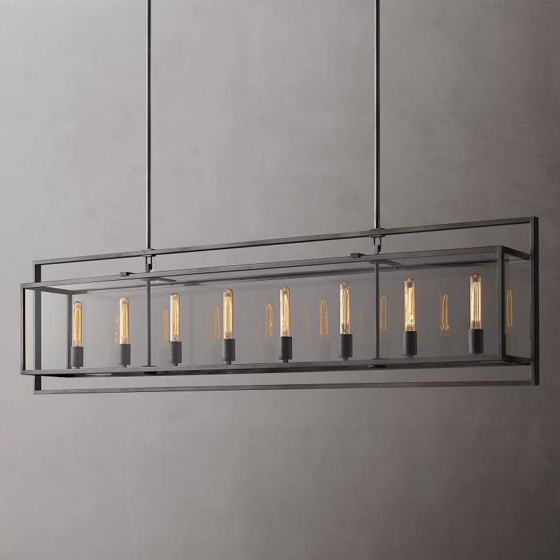 Baker Vintage Rectangle Chandelier 72"