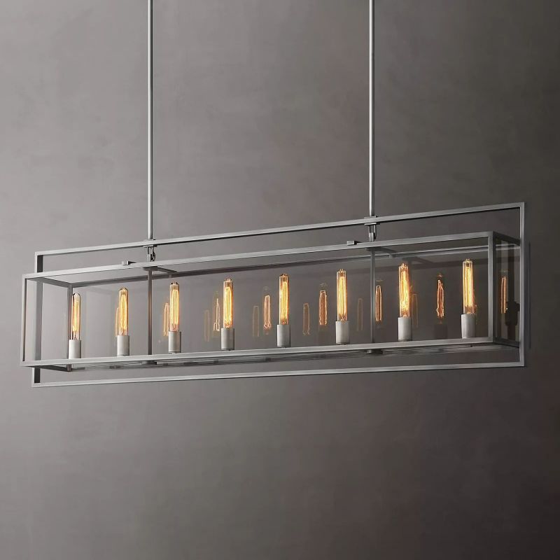 Baker Vintage Rectangle Chandelier 72"