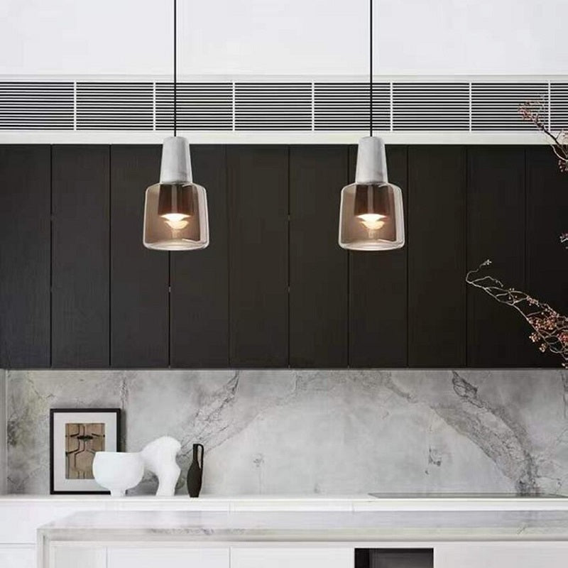 Mette – Nordic Marble Glass Pendant Light Modern