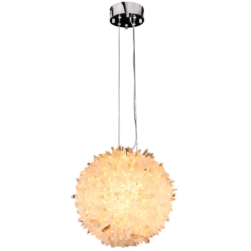 Primary Crystal Petals Ball Pendant Light