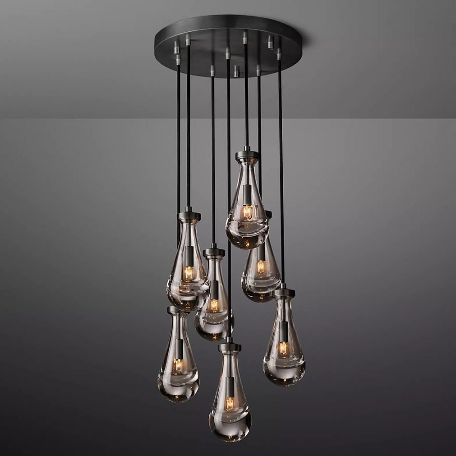 Luxury Raindrop Staircase Chandelier